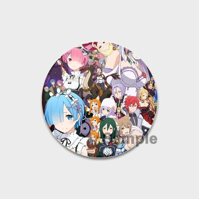 

58 мм Re Zero Starting Life In Another World акриловая булавка на лацкан аниме эпоксидная булавка ручной работы милые мультяшные броши Декор одежды фанаты подарки