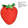 Strawberry Plush Toy Eco-friendly No Odor Easy To Clean Cute Cartoon Fruit Soft Stuffed Doll Pillow Cushion