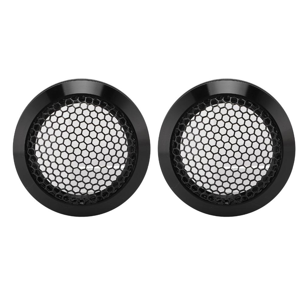 2Pcs Round Speaker Grill OD 64mm Subwoofer Guard Universal Car Speaker Cover  Automotive Use