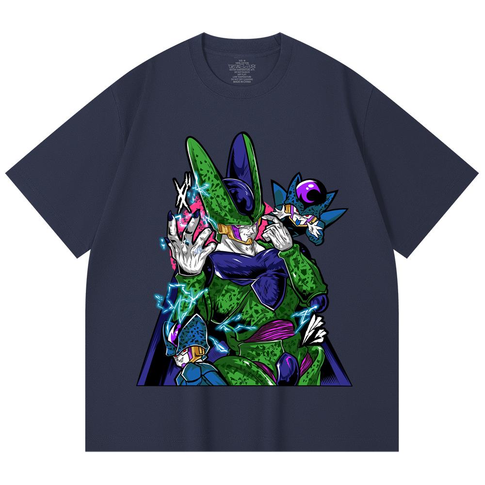 230 Gsm 100% Cotton Dragon Ball V29 Cell Print Unisex Heavy Cotton T Shirt