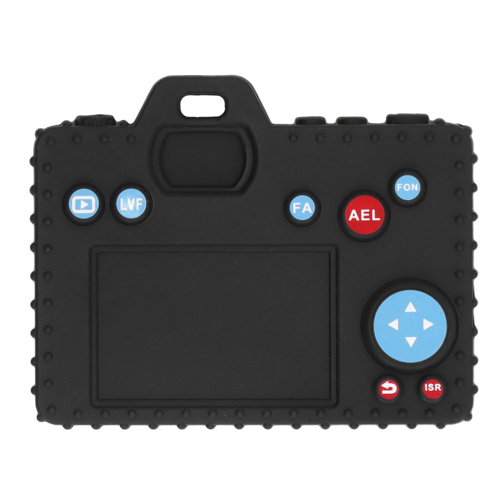 

Детская игрушка-прорезыватель в форме камеры, посудомоечная машина, безопасность, сенсорное развитие, силиконовая игрушка-прорезыватель, бежевый чёрный