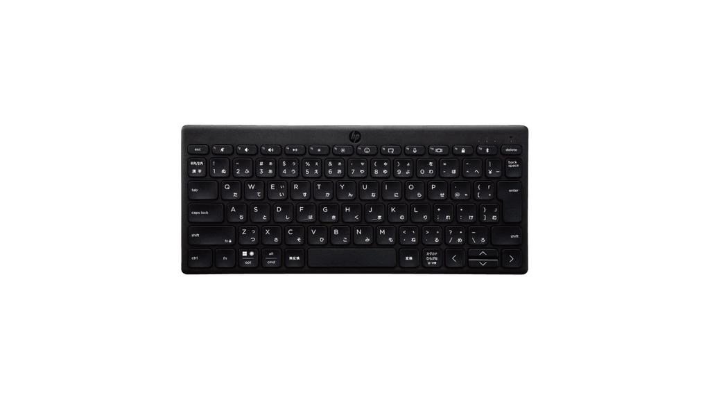 HP 350 BK Wireless Keyboard, Slim and Compact, Compact Multi-Device, Black, Connects 3 Devices, Bluetooth, Compatible with Windows, Mac, iOS,