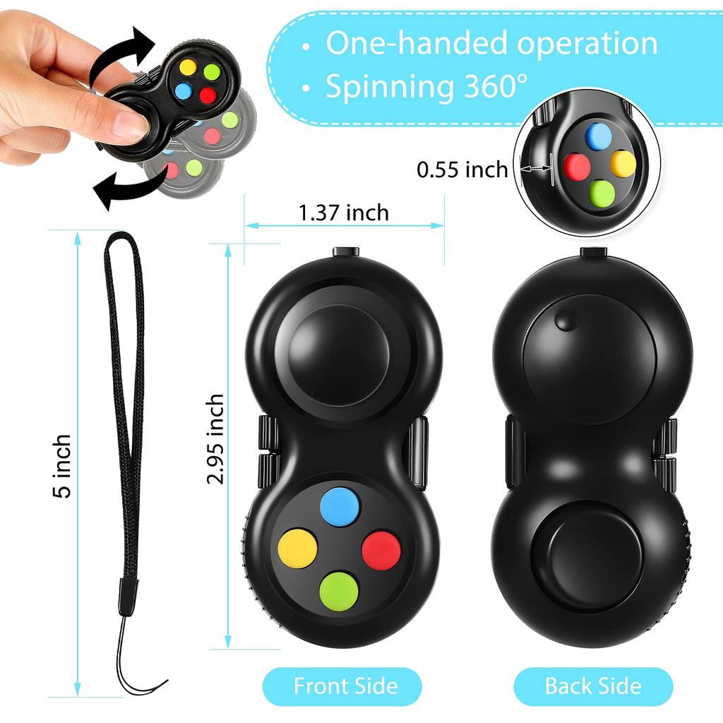 1/3Pcs Fidget Pad Game Controller Toys for Kids Birthday Party Favors Anxiety Stress Relief Adult Gifts Christmas Goodie Fillers