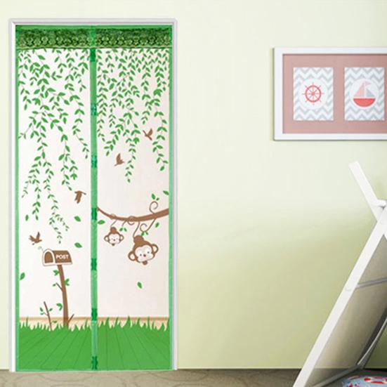 Home Decor Hands-Free Magnetic Soft Door Durable Fly Screen Anti Mosquito Bug Mesh Curtain