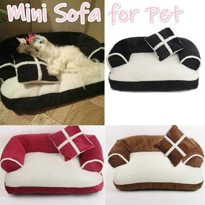 Schattig Warm Dubbel Kussen Hondenbed Katoen Zachte Sofa Dierenhuis Honden Katten Bedden Hondenkennel Dierenmat