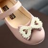 Solid Color, Girls', Pearls, Bows, Single Shoes, Children's, Flat Shoes