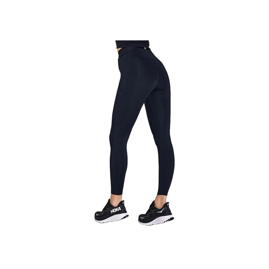 Hoka One One Novafly Run Tight 25" Breathable Slim Fit Mid Rise Sports Pants Women bottoms Black 1141743-BLK