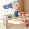 Tool Table Toy Cutout Holes Wooden Balance Printed Shapes