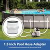 New PVC Pool Hose Connector Adapter 1.5-Inch White Dual Outlet Control Pool Hose Joint For Intex