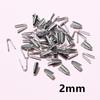 200 Pcs Stainless Steel Edge Binding Tongue Clasps for DIY Necklace & Bracelet Making