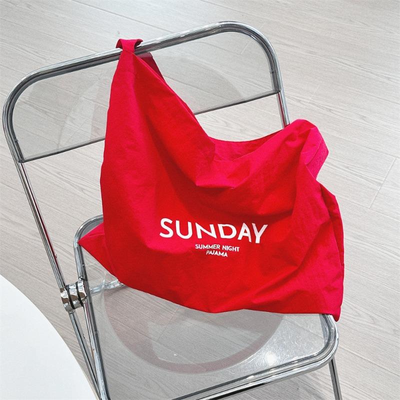 

7 New niche letter printed shoulder bag large-capacity commuter cloth bag women s canvas bag tide shopping bag