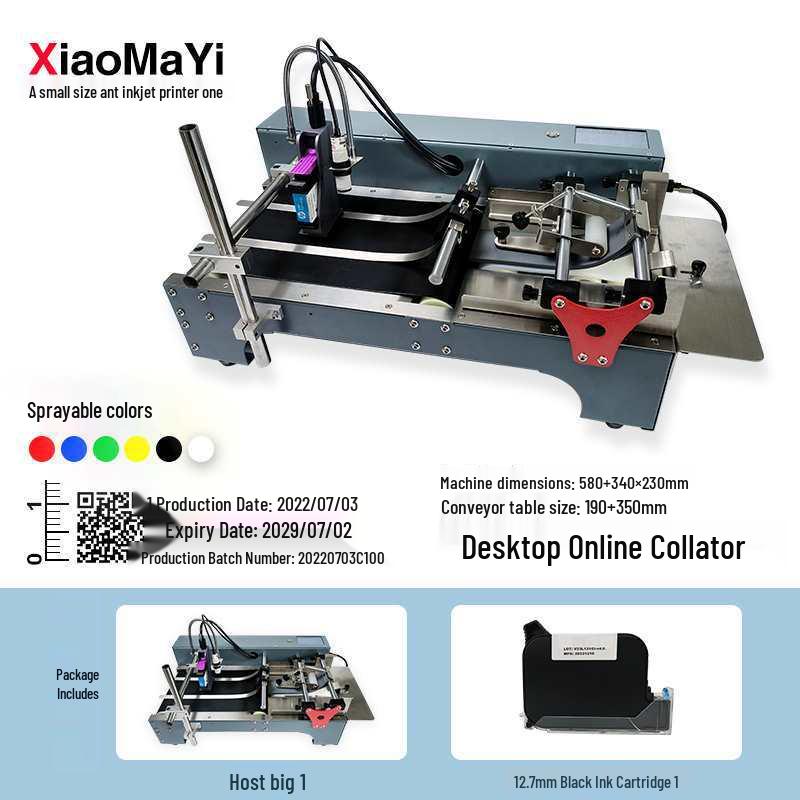 Compact Date & Label Sticker Coding Machine for Plastic Bags