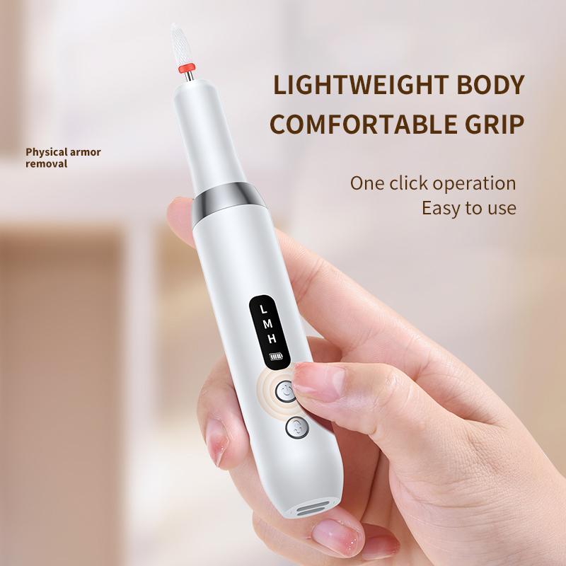 Rechargeable Electric Nail Drill Machine for Gel Polish Grinding Polishing Dead Skin Removal Manicure