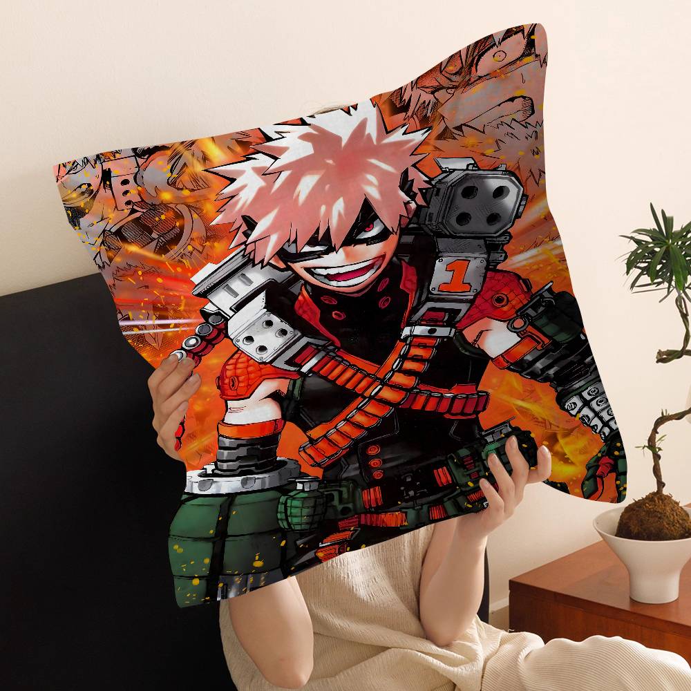 Anime MMy HHero Academia Katsuki Bakugo pillow cover sofa cushion cover home room decoration children gift