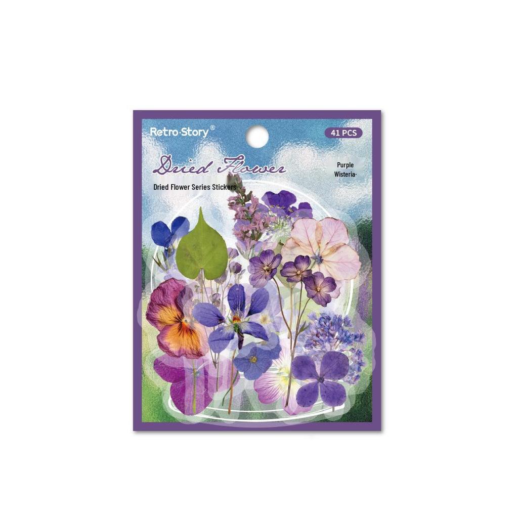 Handmade Transparent Plant & Flower Stickers for Creative DIY and Journaling
