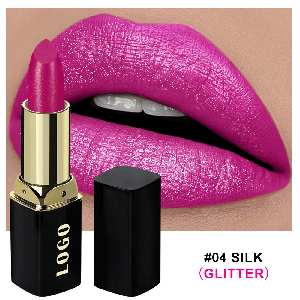 Benutzerdefinierter hochfeuchtigkeitsspendender, langanhaltender Lippenstift mit Perlglanz-Finish