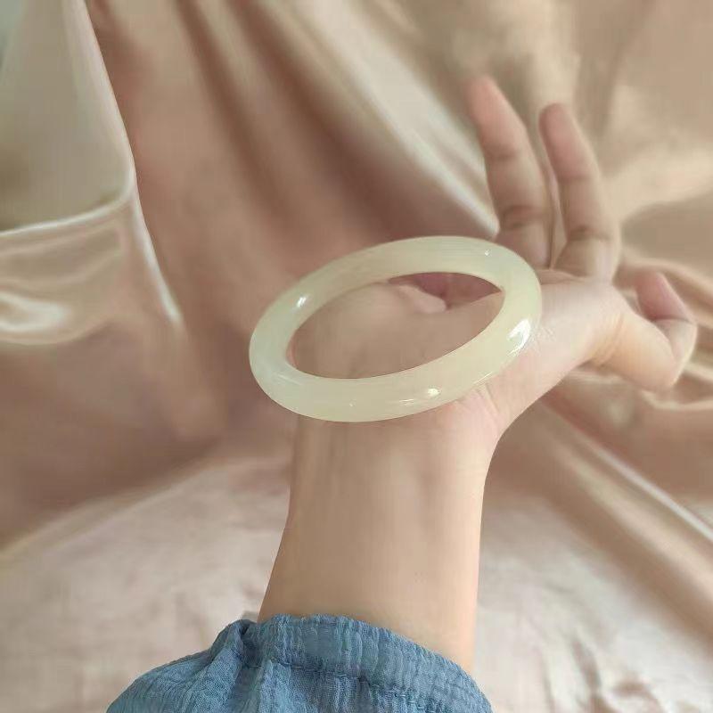 

1 шт. натуральный нефритовый браслет модный браслет с подвесками нефритовый женский подарок 54MM