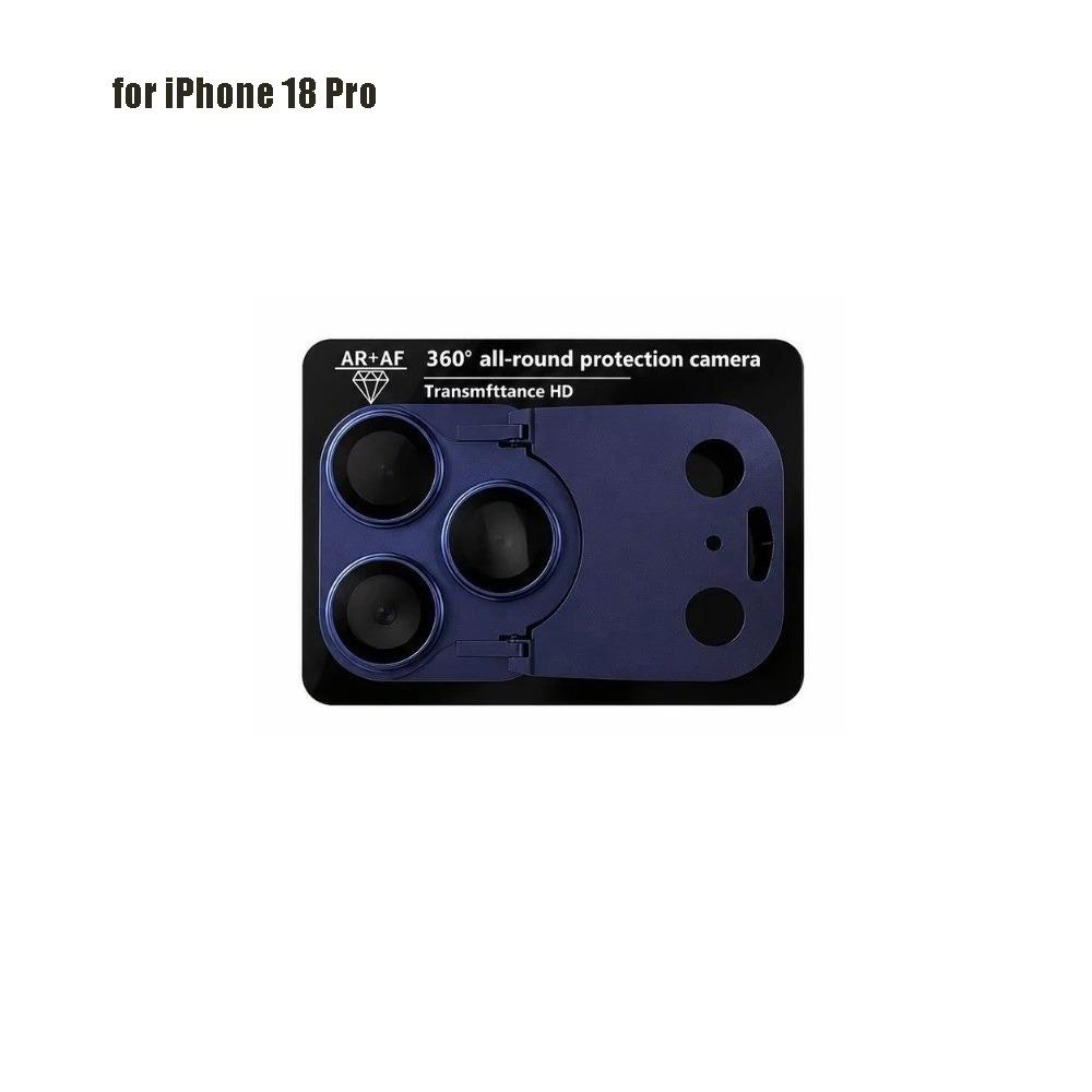 2-in-1 Lens Film Protector HD Glass Anti-scratch Camera Lens Cover Full Coverage Metal Frame for iPhone 18Pro/18 Pro Max 4