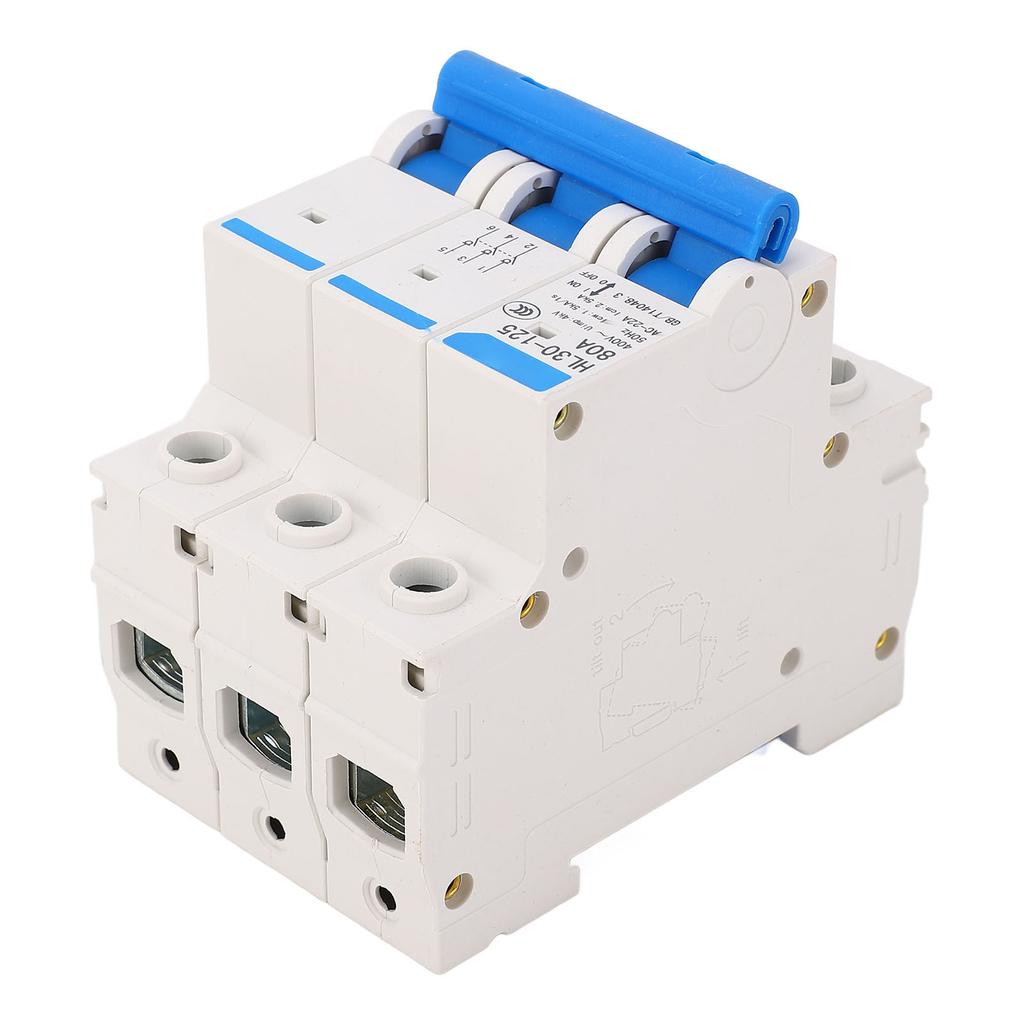 Disconnecting Switch Miniature Circuit Breaker PC Flame Retardant 3 Poles DIN Rail Mount Circuit Bre