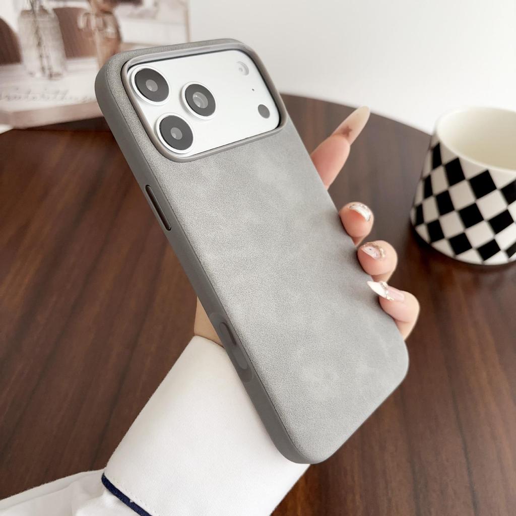 Premium Lambskin Suede Soft Case for Apple 17Pro, 16Pro, 15, 14, 13Pro - Luxurious Protection