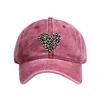 Washed Cotton Print Dad Cap Unisex Vintage Baseball Cap Soft Top Sun Hat For Fashionable Outdoor Daily Streetwear Travel