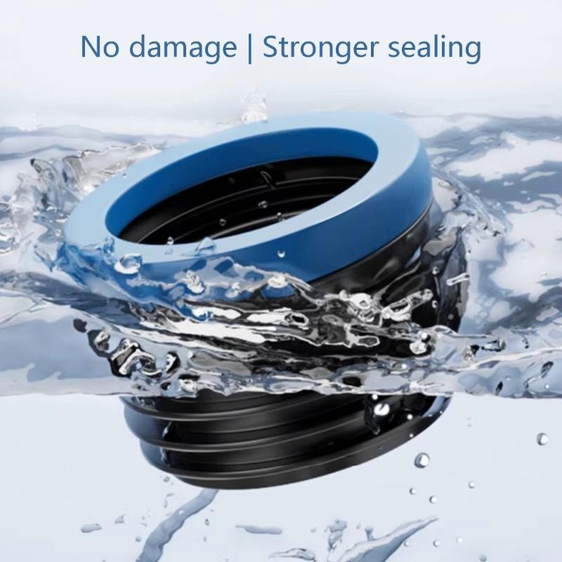 ABS Toilet Seal Gasket Noiseless Plastic Toilet Seal Rings for Quiet Flushing & Easy Installation