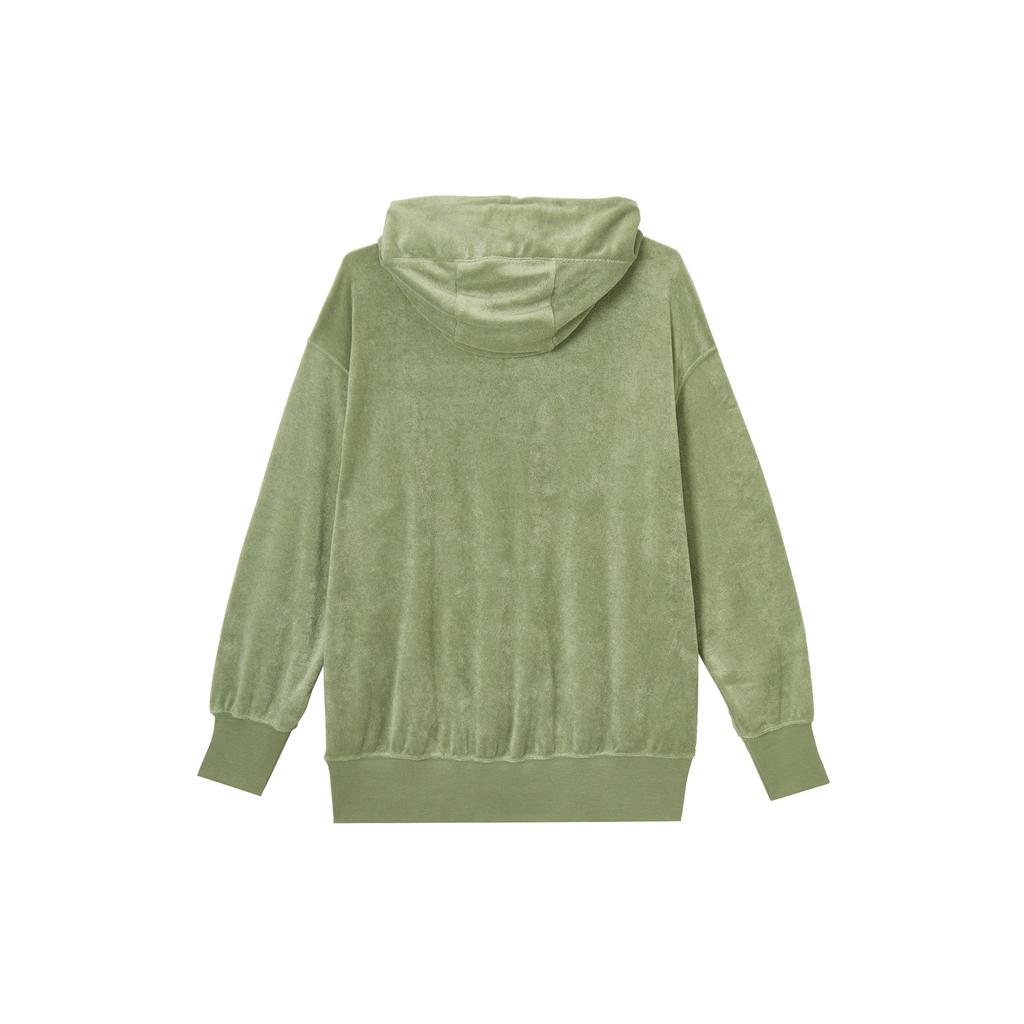 (WMNS) Nike Terry Drawstring Hoodie 'Green' Women's DV7825-386