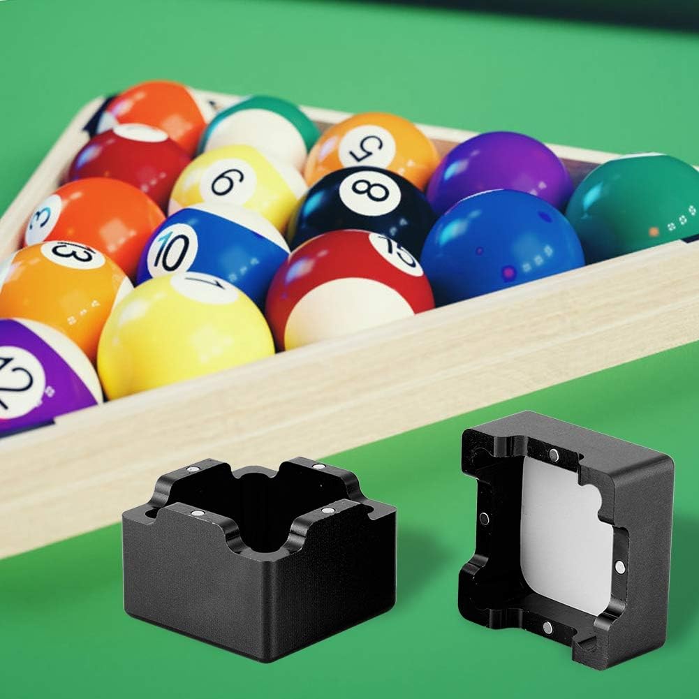 OUKENS Cue Tip Chalk Holder, Aluminum Portable Mini Magnetic Billiard Pool Chalks Carrying Case for Billiard Cue Billiard Accessory
