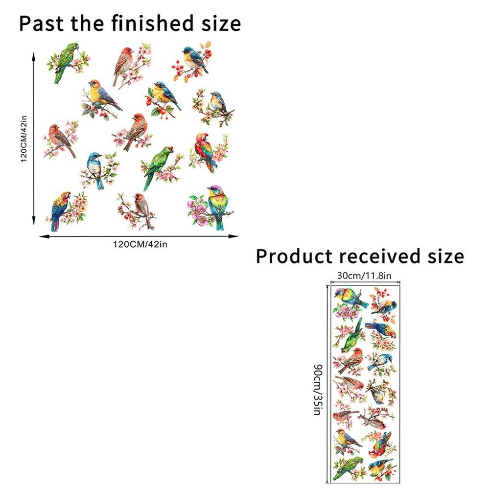 Flower Birds Magpie Diy Stickers Licing Room Decor Home Decoration Wall Decals