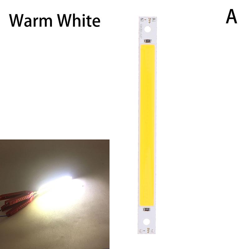 

120x10MM 3V 5V Світлодіодна Лампа COB Стрічка Чіп На Платі Теплий Холодний Білий Синій Червоний Зелений 5W Світлодіодні Ліхтарі Для COB Робочих Ламп Декоративне Освітлення