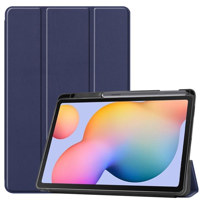 Tablet Case For Samsung Tab S6 Lite Cover With Pencil Holder 10.4 Inch 2022 SM-P610 PU Leather Cover For Samsung Galaxy S6 Lite Case Tablet