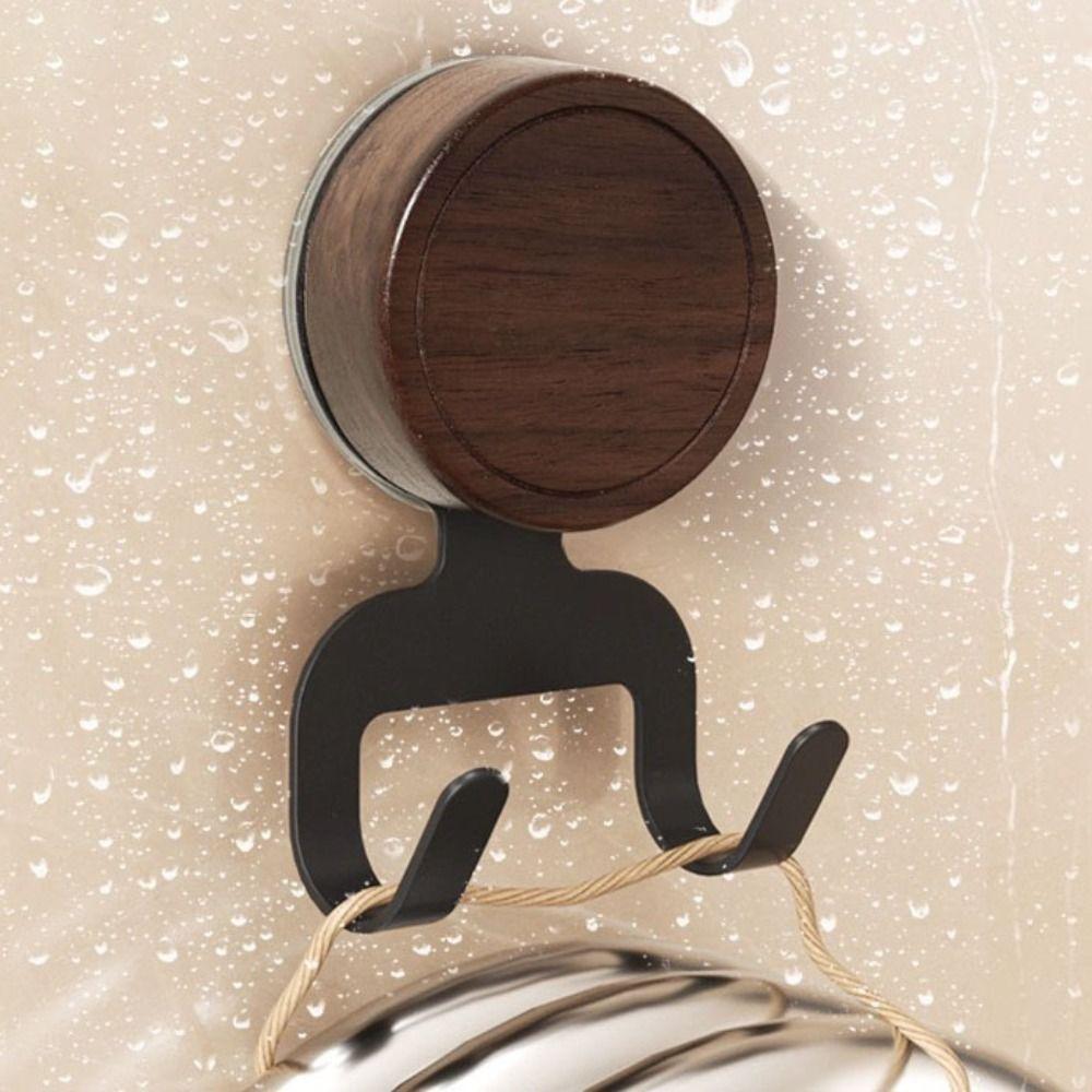 Double Hook Suction Cup Hooks Waterproof Storage Holder Practical Wall Hook  Kitchen