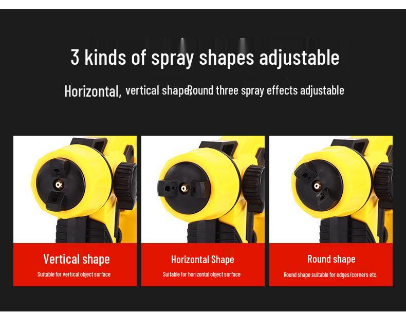 New High-Pressure Portable Electric Spray Gun with Detachable Lithium Battery