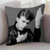 Sänger David Bowie Niedliche Cartoon L Spiel Kissenbezug Kissenhülle Polster Sofa Wurfkissen Heimdekoration Kissenbezug