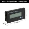 DC 12V 24V 36V 48V 72V Battery Capacity Voltage Meter with Alarm, Battery Capacity Gauge Indicator, Battery Indicator Monitors
