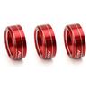 Red Aluminum AC Climate Control Knob Ring Covers For 14-18 Mazda 3 & 16-19 CX-5