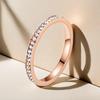 Luxury Women's Stainless Steel Ring: Electroplated Titanium, Non-Fading, Versatile Design