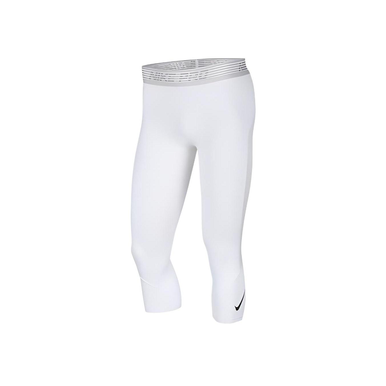 

Nike Pro Breathe 3/4 Training Quick-Dry Compression Leggings Men Leggings White CN9653-100 S