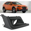 Car ABS Black Front Left Bumper Fog Lamp Frame Cover Trimming Bezel Cover Compatible with Subaru XV Crosstrek 2018 2019 2020