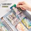 Denim Butterfly A5 Korean Kpop Photocard Binder jeans D-Ring Album Loose Leaf Photo Holder for Collecting Cards Travel & Storage