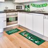 St. Patrick's Day Kitchen Rugs Sets of 2 Lucky Shamrock Gnomes Kitchen Mat St Patricks Day Floor Decorations Non Skid Washable Buffalo Plaid Mats for