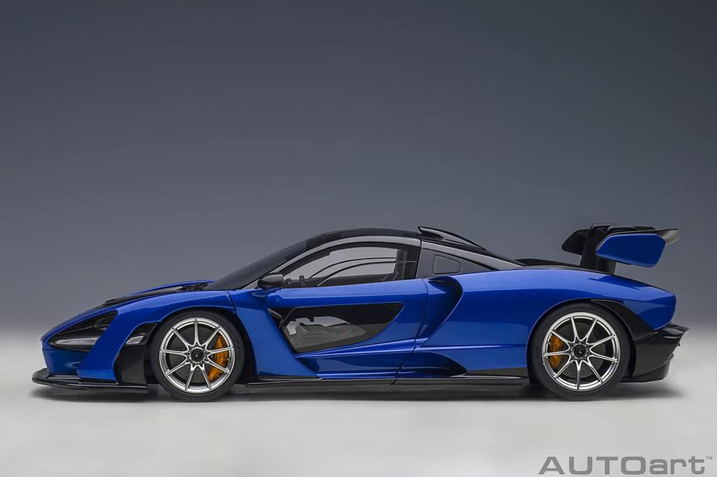 AUTOart McLaren Senna Metallic Blue Finished Product 76079 1/18