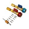 For R134A Valve Core Removal Tools with High and Low Pressure Quick Couplers Designed for Automotive AC Efficiency