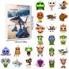 24 Day Tung Sahur Advent Calendar,2D Flat Acrylic Tralalero Tralala Tung Sahur Figure Countdown Calendar Collection Decoration Gifts