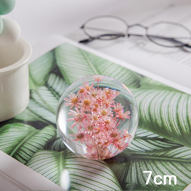 Dandelion & Sunflower Crystal Ball Ornament - High-End Gift for Christmas, Birthday, or Valentine's Day (M2)