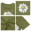 Women'S Cute Printed Short Sleeve Round Neck Front Shoulder Vintage Short Sleeve Summer Loose Shirt Top