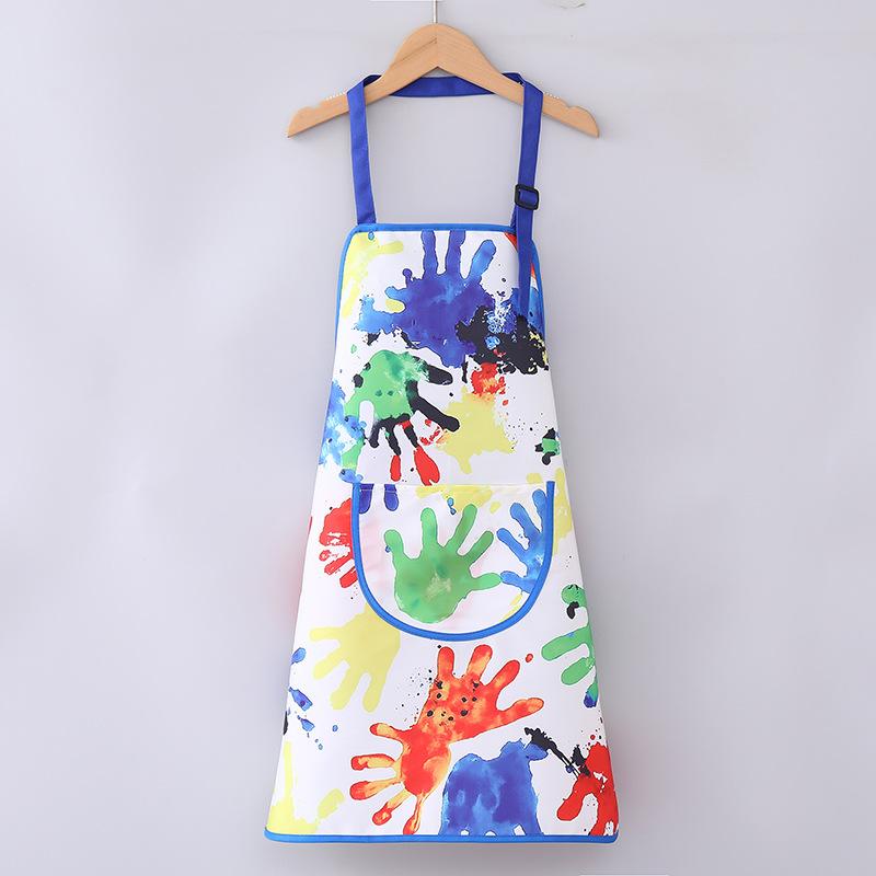 Waterproof Kids Drawing Apron Oil‑proof Art Smock for Painting Apron for Baby Boys Girls Kindergarten Reverse Dressing
