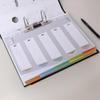 Wooden A4 Multi-color 11-Hole Index Dividers (5 Packs)