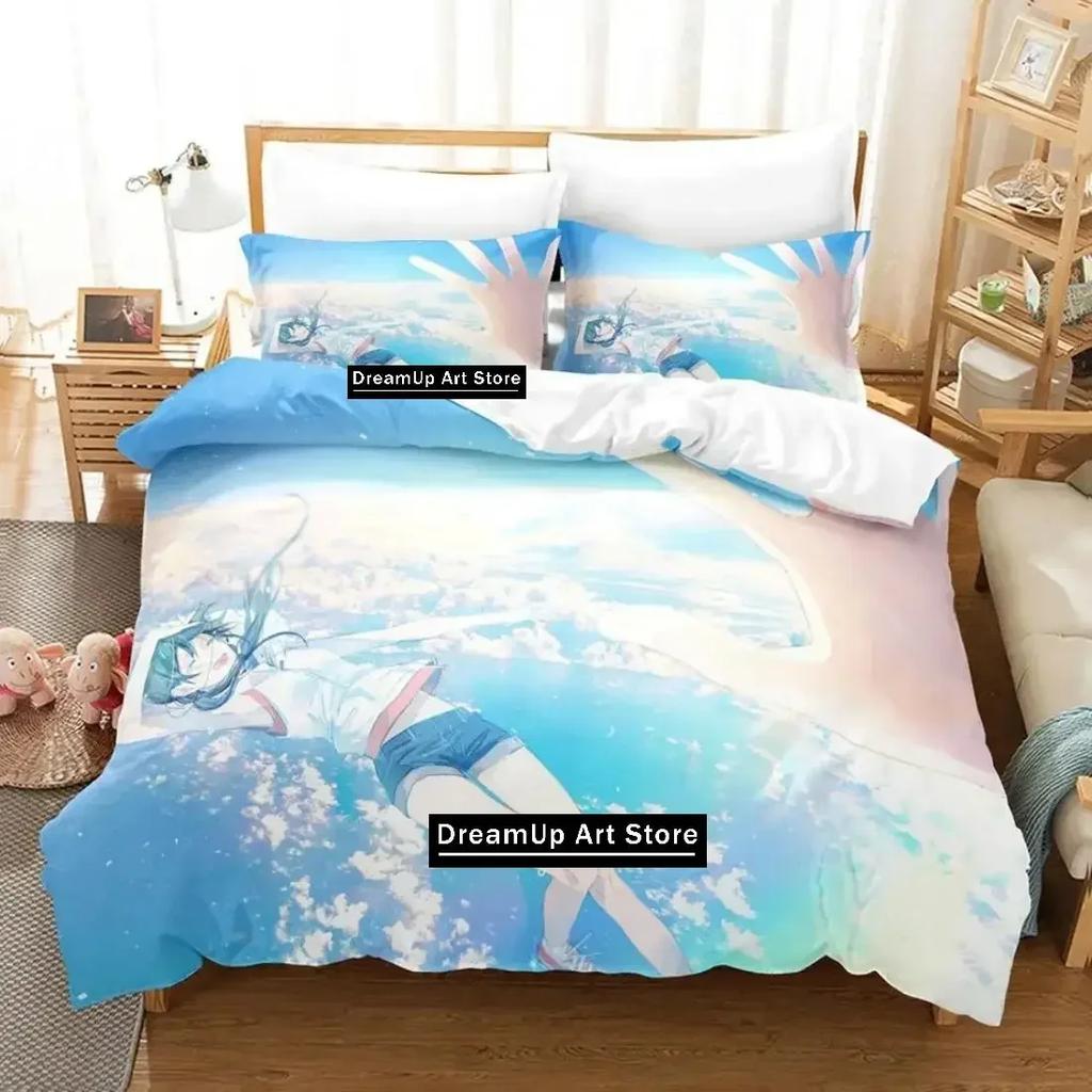 3D Print Fashion Anime Weathering With You Bedding Set Boys Girls Twin Queen Full Size Duvet Cover Pillowcase Bed Adult Bedroom