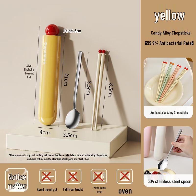 

Vibrant 316 Stainless Steel Portable Cutlery Set